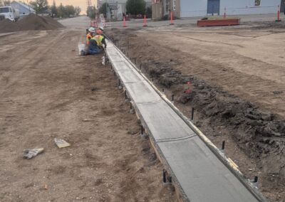 Weyburn Project - Cement curb