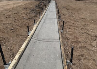 Weyburn Project - Cement curb