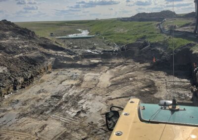 Central Butte highway washout repair