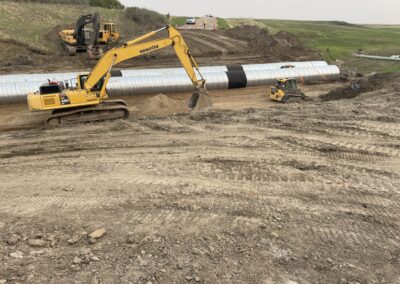 Central Butte highway washout repair