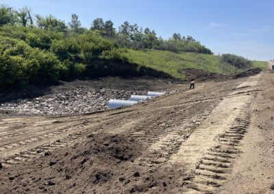 Central Butte highway washout repair