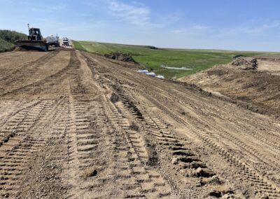 Central Butte highway washout repair
