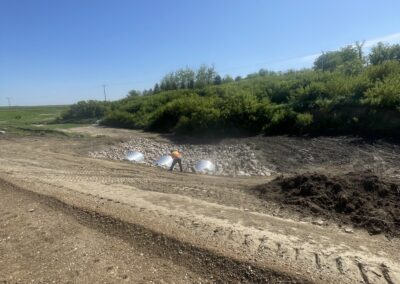 Central Butte highway washout repair