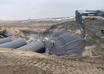 Cadillac highway culverts with drainage