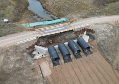 Cadillac highway culverts with drainage