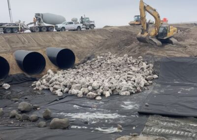 Cadillac highway culverts with drainage