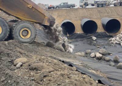 Cadillac highway culverts with drainage